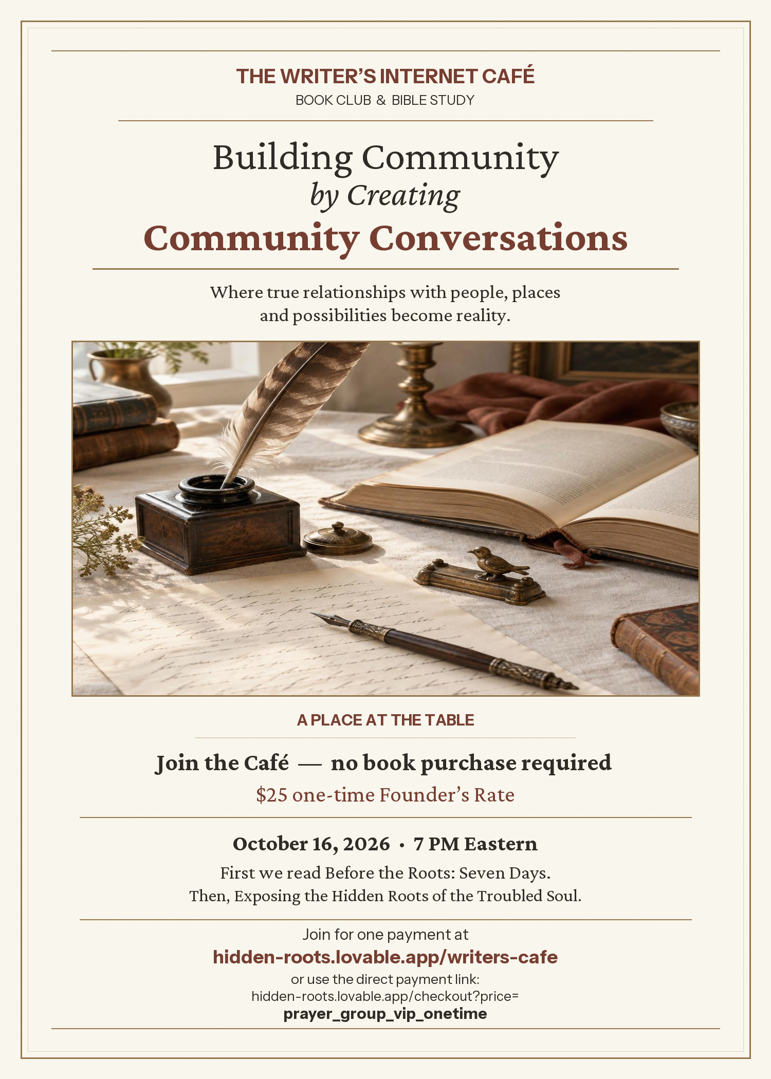 Community Conversations flyer preview